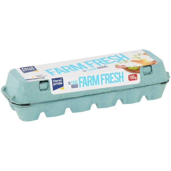 Farm Pride 12 Cage Eggs 700g