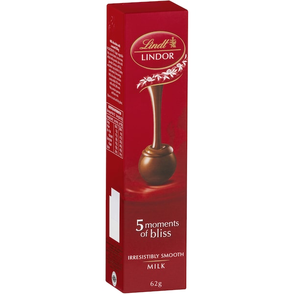 Lindt Lindor Chocolate Balls 5 Moments Of Bliss Milk 5 Pack