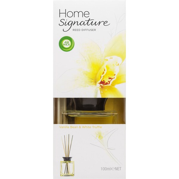 Air Wick HOME SIGNATURE REED DIFFUSER VANILLA BEAN & WHITE TRUFFLE EACH