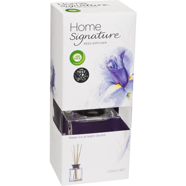 Air Wick Home Signature Reed Diffuser Water Iris Night Orchid Each