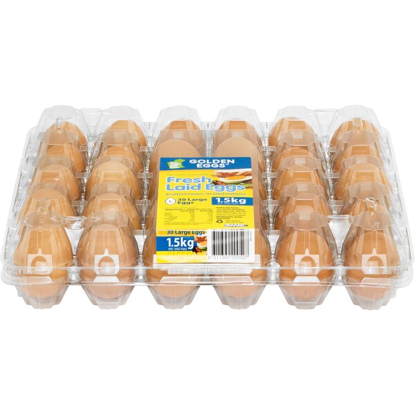Golden 30 Large Caged Eggs 1.5kg