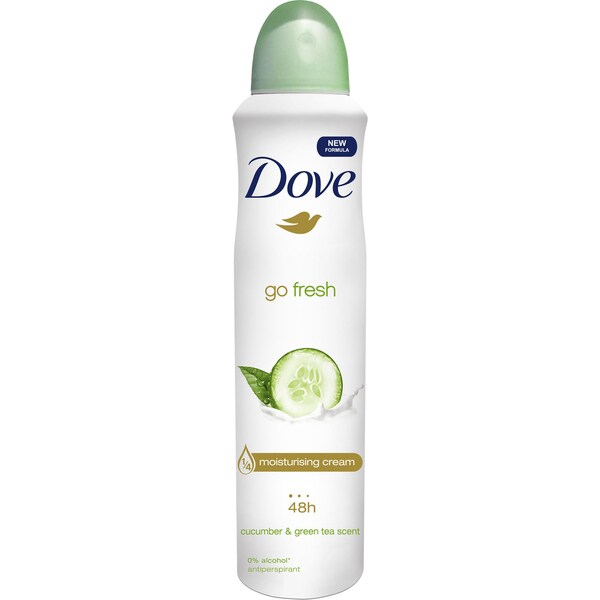 Dove Women Antiperspirant Aerosol Deodorant Cucumber & Green Tea 250mL