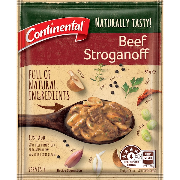 Continental Recipe Base Beef Stroganoff 31g