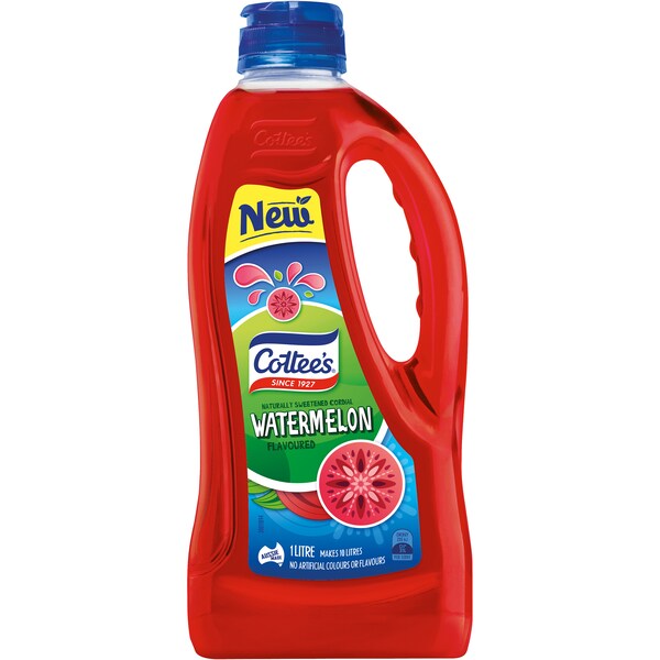 Cottee's Watermelon Concentrate Cordial 1l