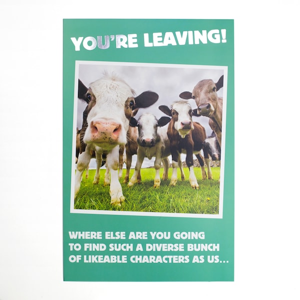 John Sands Large Funny You'Re Leaving Card Each
