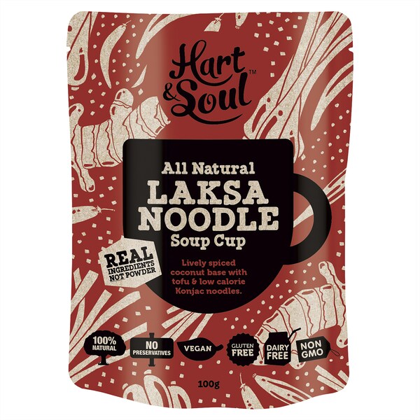 Hart & Soul Laksa Noodle Soup Pouch 100g