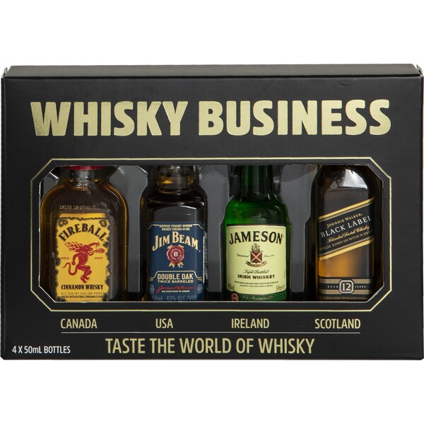 Whisky Business     Pack 4X50ml