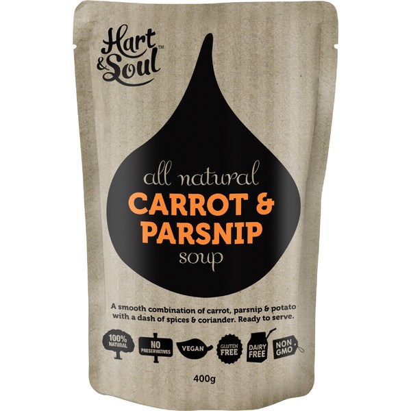 Hart & Soul Carrot & Parsnip Soup Pouch 400g