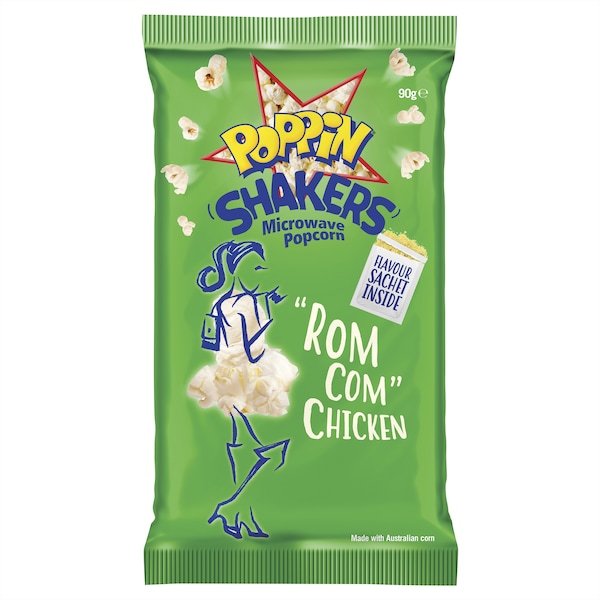 Poppin Shakers Microwave Popcorn Chicken 90g