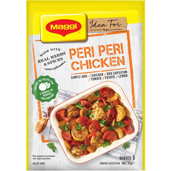 Maggi Peri Peri Chicken Recipe Base 25g