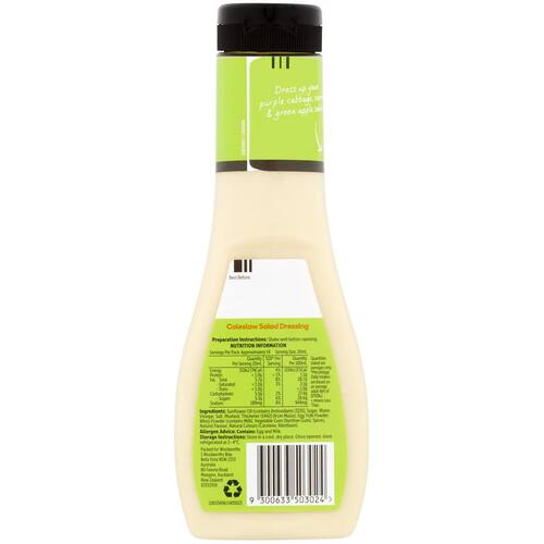 Woolworths Dressing Coleslaw 290ml bunch