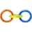 Nerf 3 Ring Tug Dog Toy each