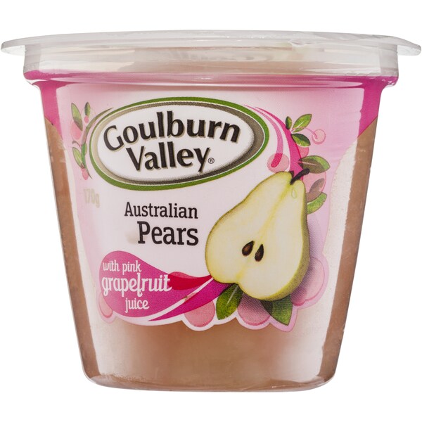 Goulburn Valley Pears With Pink Grapefruit Juice 170g