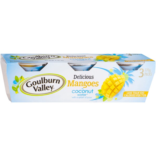 Goulburn Valley Mango In Coconut Water 3x120g