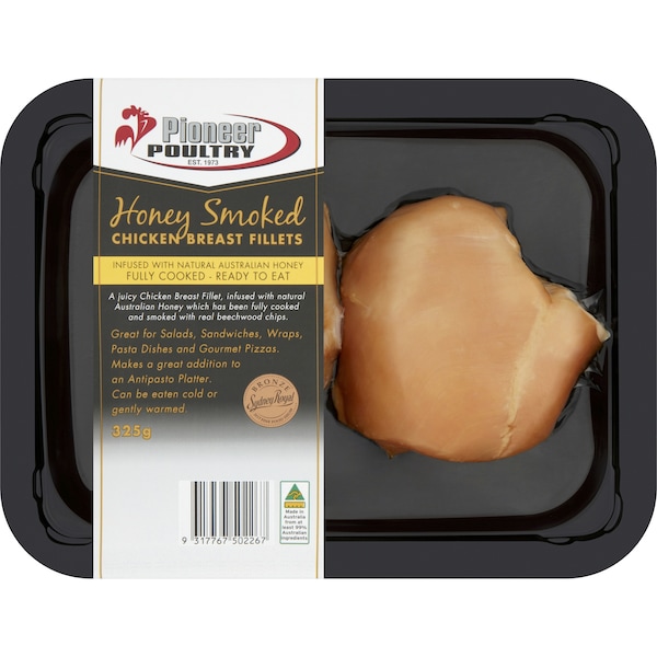 Pioneer Poultry Honey Smoked Chicken Breast Fillets 325g