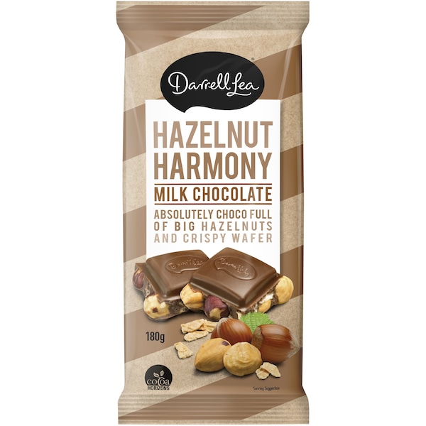 Darrell Lea Hazelnut Harmony Block 180g