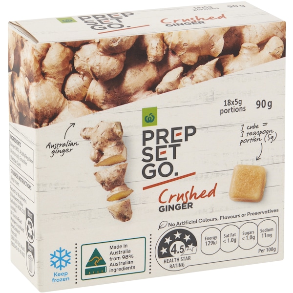 Woolworths Prep Set Go Frozen Crushed Ginger 90g