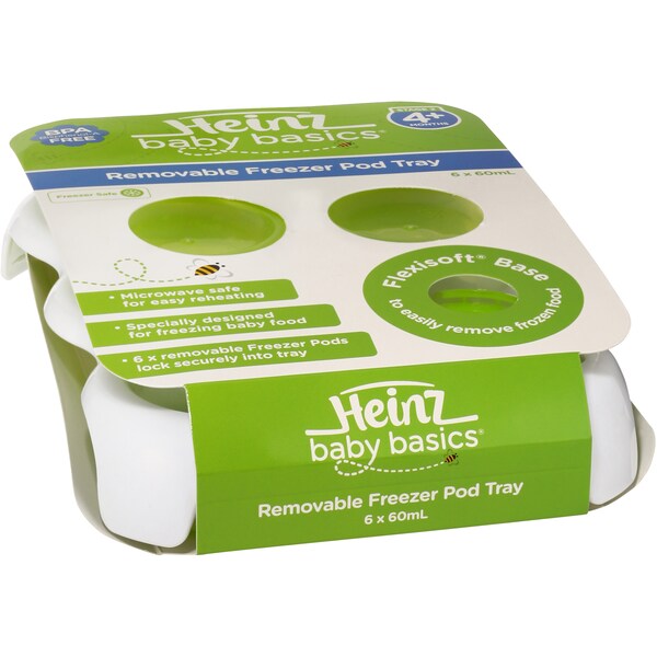 Heinz Baby Basics Freezer Pots 6 Pack