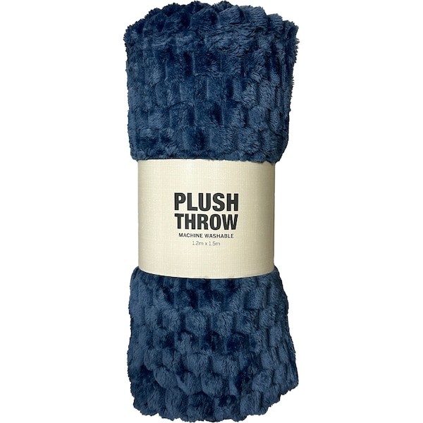 Honeycomb Plush Throw Blanket Assorted each