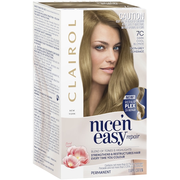 Clairol Nice'n Easy Repair Dark Cool Blonde 7c Each