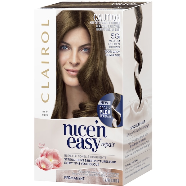 Clairol Nice'n Easy Repair Medium Golden Brown 5g Each
