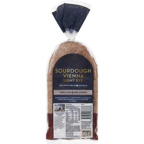 Woolworths Rustic Rye Sourdough Loaf 500g bunch