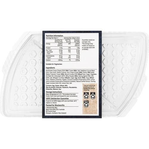 Woolworths New York Style Cheesecake 2 Pack bunch