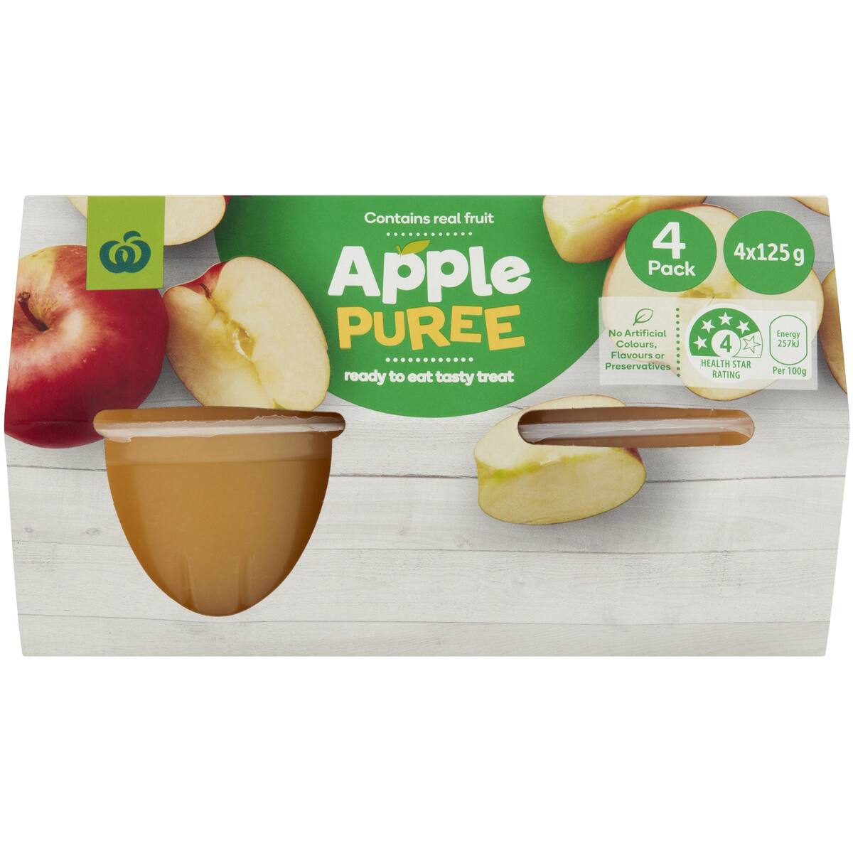 Woolworths Apple Puree 4 Pack bunch