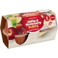 Woolworths Apple & Strawberry Puree