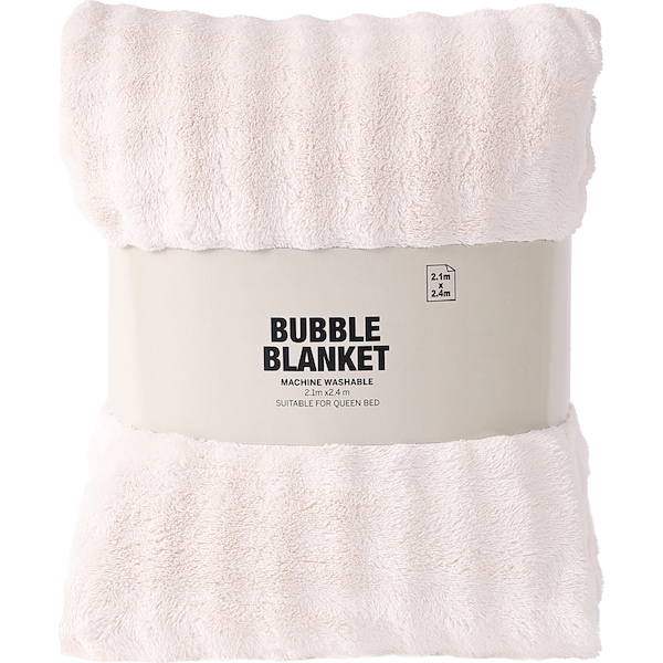 Bubble Blanker Queen Bed Cream each