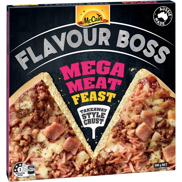 McCain Flavour Boss Pizza Mega Meat 500g