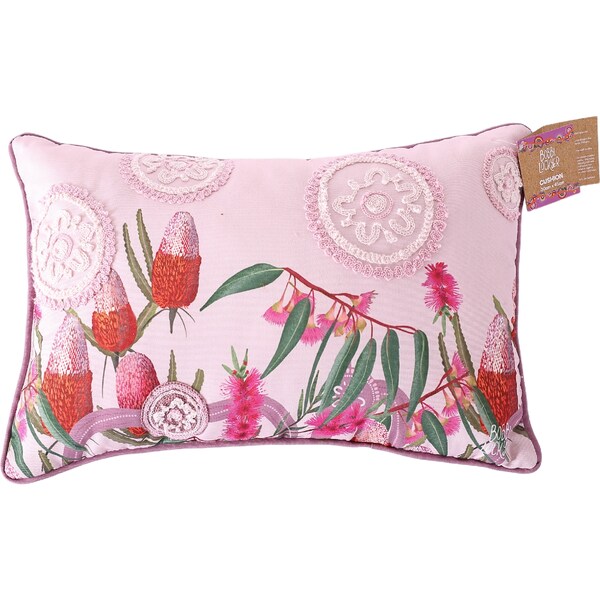 Bobbi Lockyer Oblong Cushion Pink each