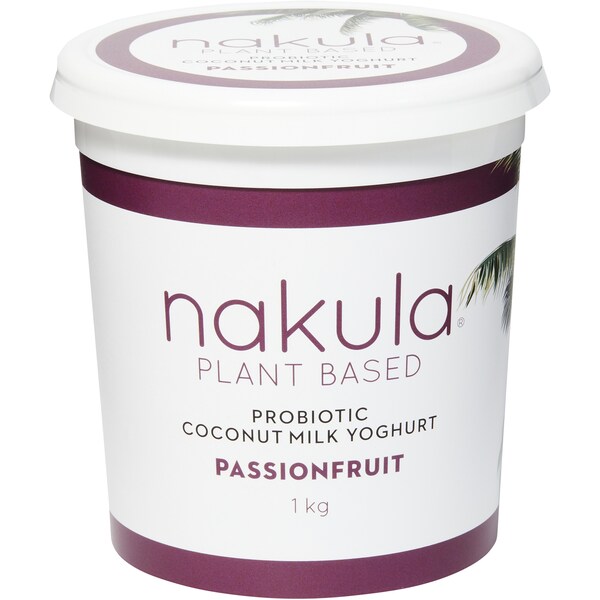Nakula Plant Based Probiotic Coconut Milk Yoghurt Passionfruit 1kg