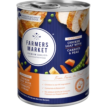 Farmers Market Grain Free Adult Wet Dog Food Chicken Loaf
