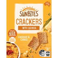 Sunbites Cheddar & Chives Crackers Quinoa Snack