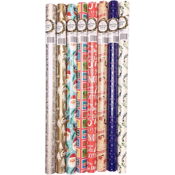 Christmas Wrapping Paper 5m Assorted Each