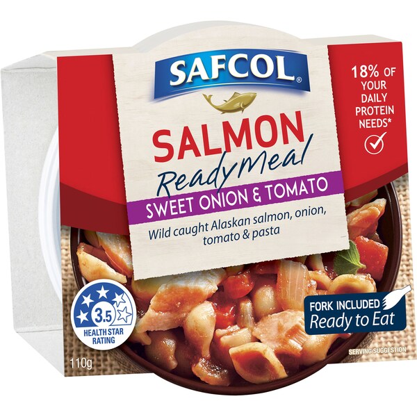 Safcol Sweet Onion & Tomato Salmon Meal 110g