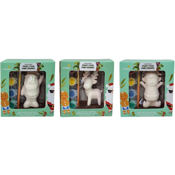 Christmas Paint Your Own Ceramic Assorted Each