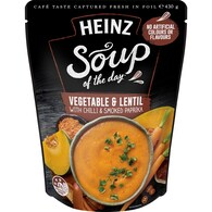 Heinz Soup Of The Day Veg & Lentil Chilli Paprika Pouch