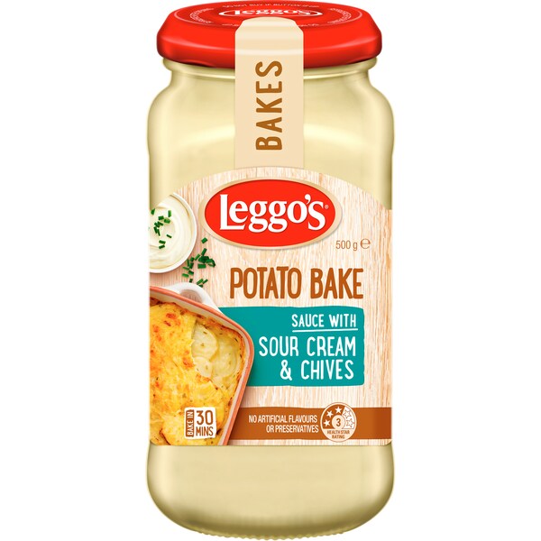Leggo's Potato Bake Sour Cream & Chives 500g