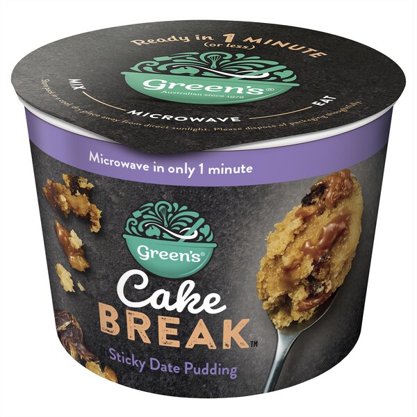 Green's Cake Break Sticky Date Pudding 75g