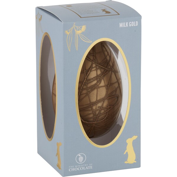 The Ministry Of Chocolate Golden Egg Milk Belgian Couverture 150g