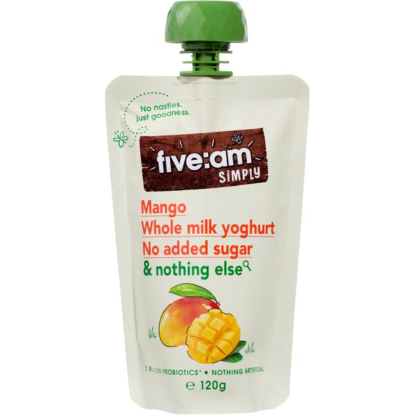 Five:Am Simply Yoghurt Pouch Mango 120g
