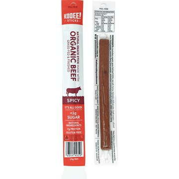 Kooee Organic Beef Sticks Spicy 25g