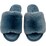 Ladies Faux Fur Slide Slippers Navy Grey Size 7/8 each