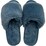 Ladies Faux Fur Slide Slippers Navy Grey Size 7/8 each