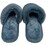 Ladies Faux Fur Slide Slippers Navy Grey Size 7/8 each