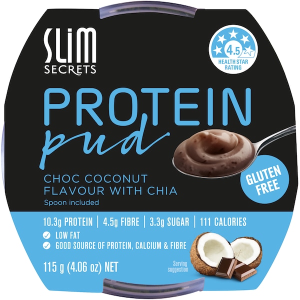 Slim Secrets Protein Pud With Chia Choc Coconut 115g