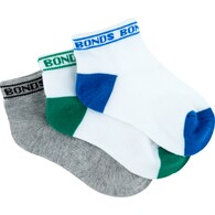 Bonds Baby Sportlet Socks Size 6-12M & 1-2Y Assorted