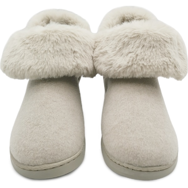 Ladies Boot Slippers Fur Collar Assorted each